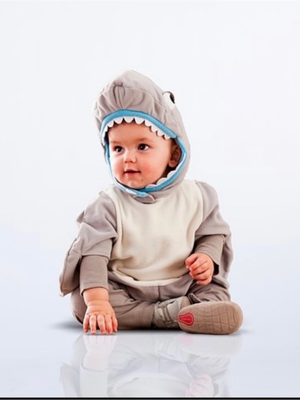 Pottery Barn Kids Baby Shark w/ Fin Halloween Costume Size 0-6 months